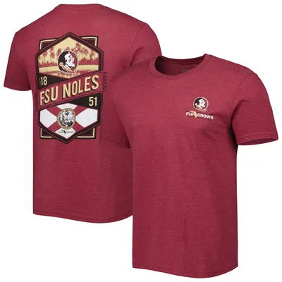 Florida State Seminoles Double Diamond Crest T-Shirt - Garnet