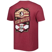 T-shirt grenat Florida State Seminoles Double Diamond Crest pour homme