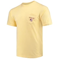 T-shirt à poche aux couleurs confortables de l'État Floride Seminoles Landscape Shield pour homme