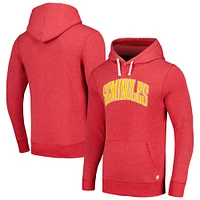 Men's Homefield Crimson Florida State Seminoles Tri-Blend Pullover Hoodie