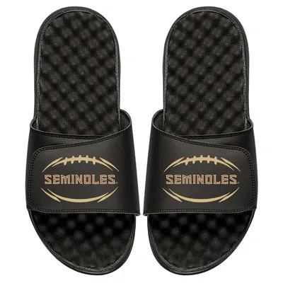 Florida State Seminoles ISlide Football Logo Slide Sandals - Black