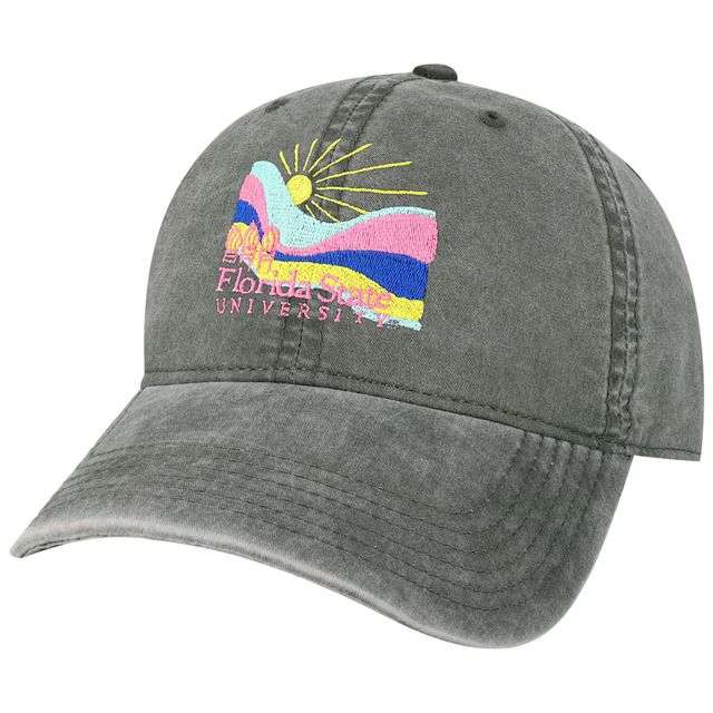 Casquette réglable en sergé décontracté pour hommes League Collegiate Wear Gris Florida State Seminoles Beach Club Rays