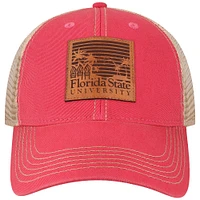 Men's League Collegiate Wear Pink Florida State Seminoles Beach Club Palms Trucker Snapback Casquette réglable