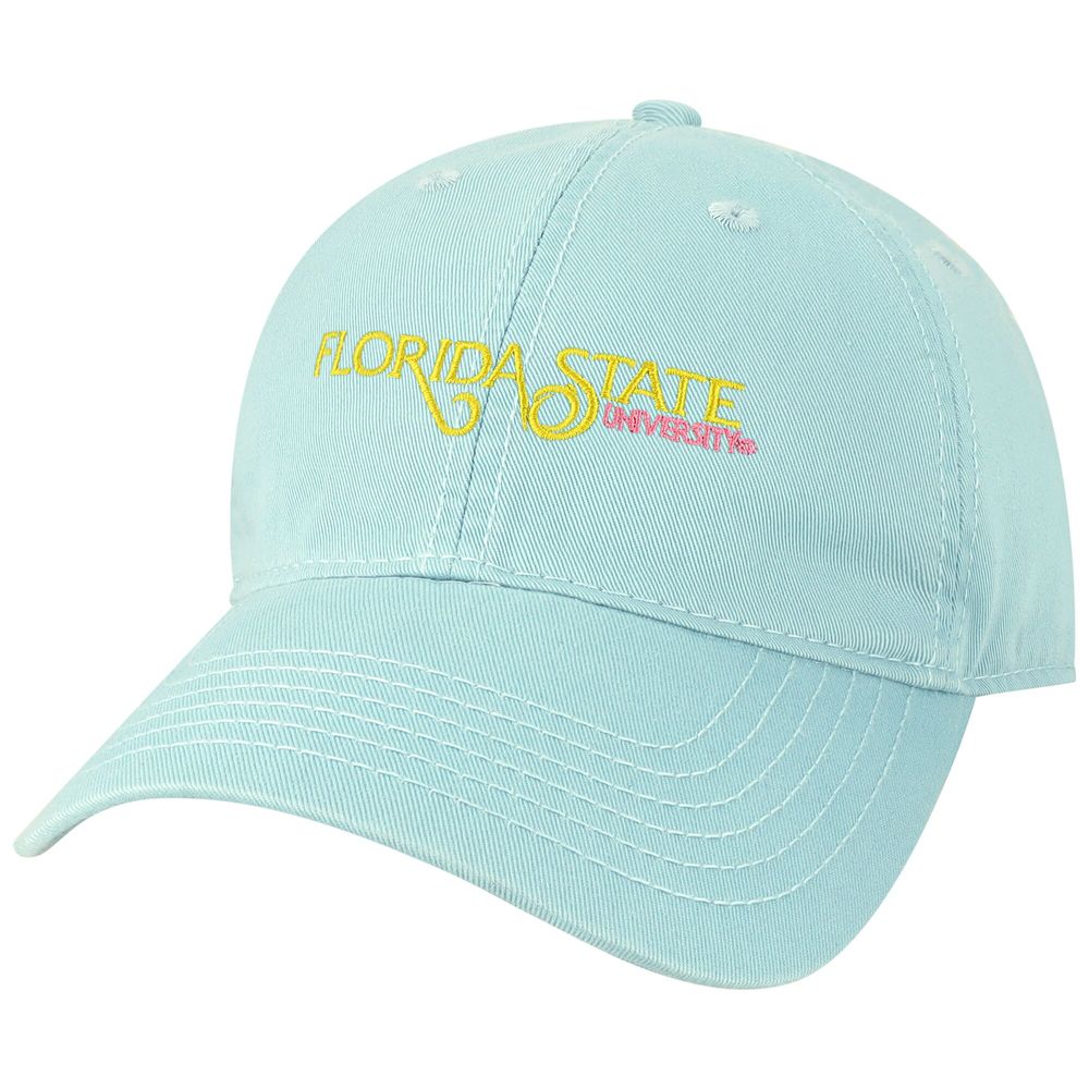 Men's League Collegiate Wear Teal Florida State Seminoles Beach Club Waves Relaxed Twill Adjustable Hat