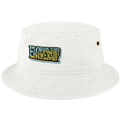 Florida State Seminoles League Collegiate Wear Beach Club Color Waves Bucket Hat - White
