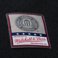 Men's Mitchell & Ness Black Florida State Seminoles On The Clock Full-Button Fashion Jersey