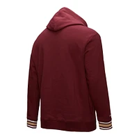 Sweat à capuche en polaire Chainstich pour homme Mitchell & Ness Garnet Florida State Seminoles