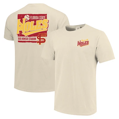 Men's Natural Florida State Seminoles Baseball Around The Horn Comfort Colors T-Shirt