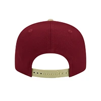 Men's New Era Garnet/Gold Florida State Seminoles Two-Tone 9FIFTY Snapback Hat