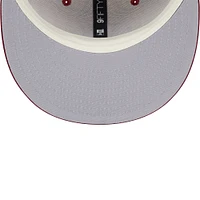 Casquette à pression à carreaux 9FIFTY pour homme New Era Garnet Florida State Seminoles