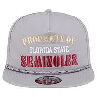 Men's New Era Gray Florida State Seminoles Golfer Vintage Adjustable Hat
