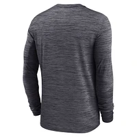 Men's Nike Black Florida State Seminoles 2025 Sideline Velocity Performance Long Sleeve T-Shirt