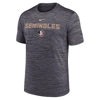 Men's Nike Black Florida State Seminoles 2025 Sideline Velocity Performance T-Shirt