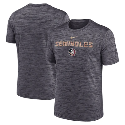 Men's Nike Black Florida State Seminoles 2025 Sideline Velocity Performance T-Shirt