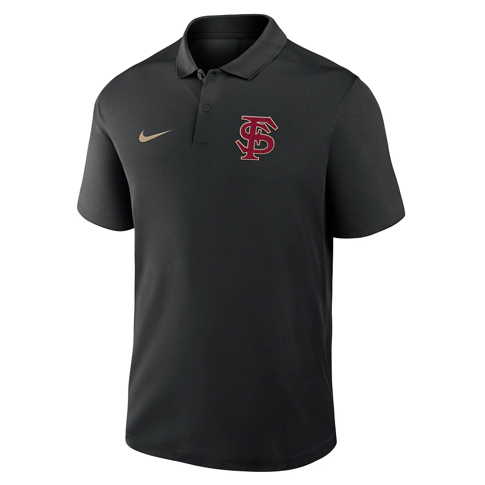Men's Nike Black Florida State Seminoles Baseball Logo Victory Performance Polo