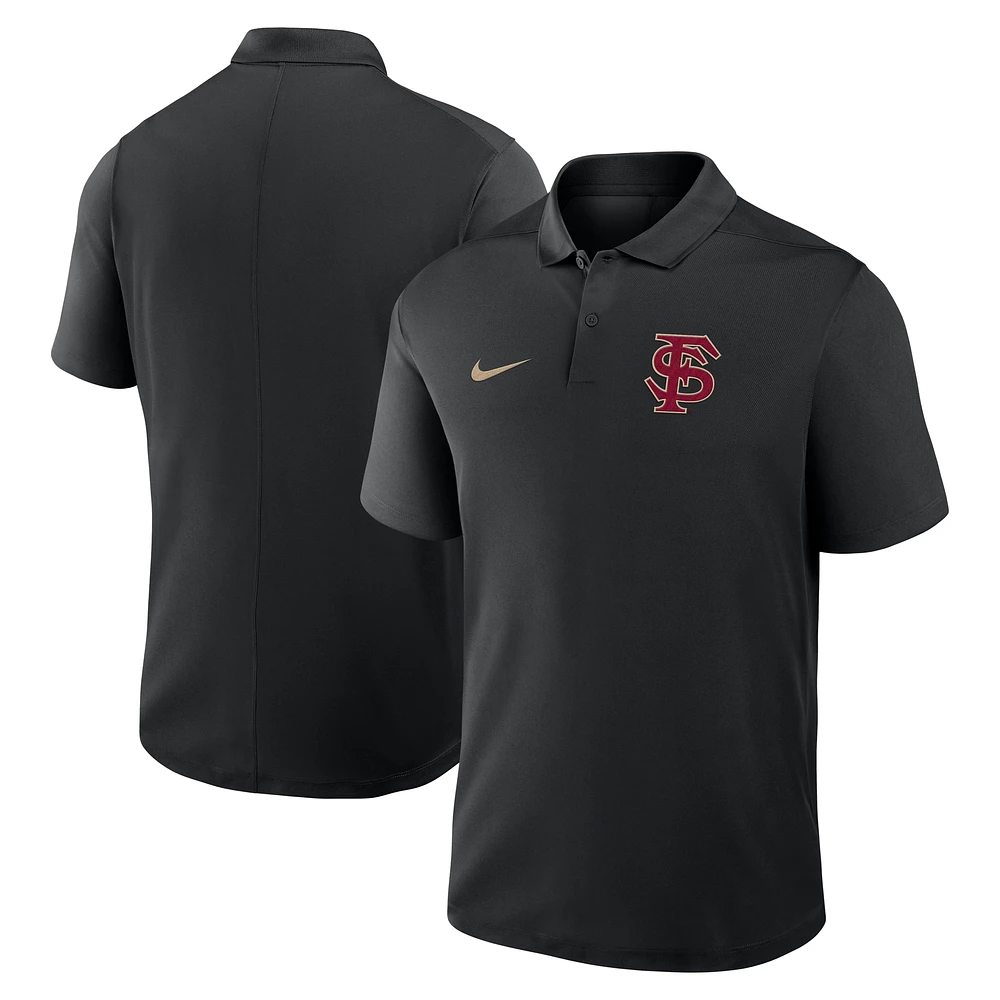 Men's Nike Black Florida State Seminoles Baseball Logo Victory Performance Polo