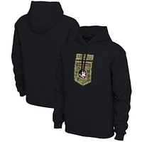 Chandail à capuchon enfiler et camouflage Nike Florida State Seminoles Veterans pour homme, noir