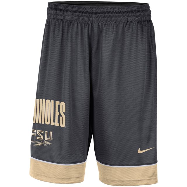 Short Nike anthracite Florida State Seminoles Fast Break pour Homme