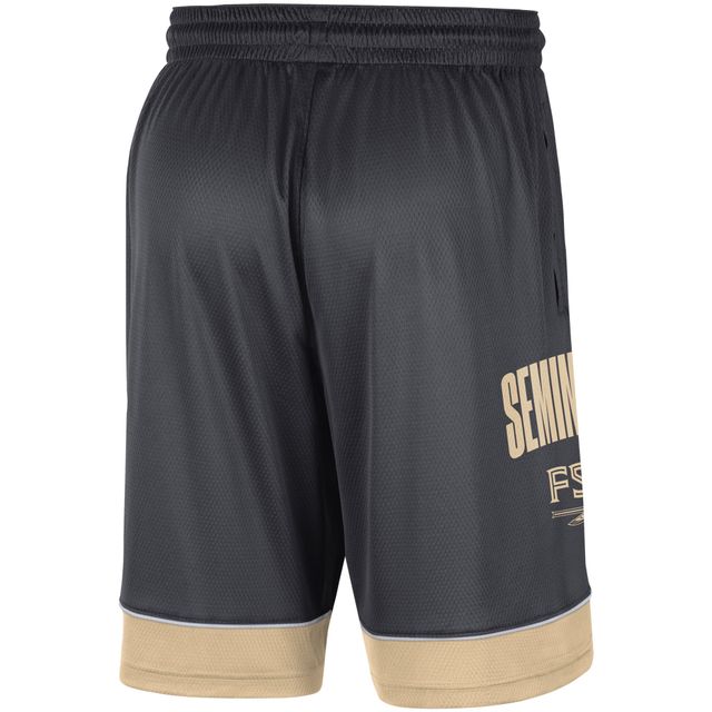 Short Nike anthracite Florida State Seminoles Fast Break pour Homme