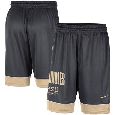 Men's Nike Charcoal/Gold Florida State Seminoles Fast Break Shorts