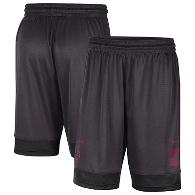 Short Nike Florida State Seminoles Performance Fast Break gris anthracite pour homme