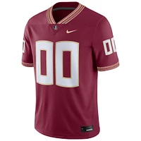 Men's Nike Garnet Florida State Seminoles 2023 Pick-A-Player NIL Football Game Jersey