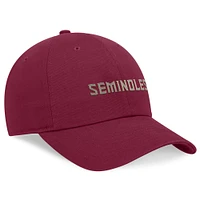 Casquette réglable Nike Garnet Florida State Seminoles 2024 On-Field Club pour homme