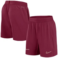 Short Nike Garnet Florida State Seminoles 2024 Sideline Performance pour homme