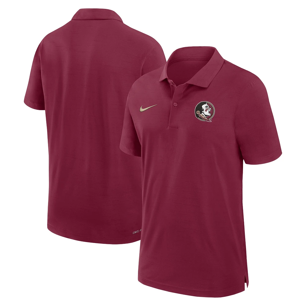 Men's Nike Garnet Florida State Seminoles 2024 Sideline Woven Performance Polo