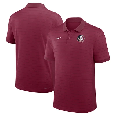 Men's Nike Garnet Florida State Seminoles 2025 Early Season Coaches Sideline Victory Stripe Performance Polo