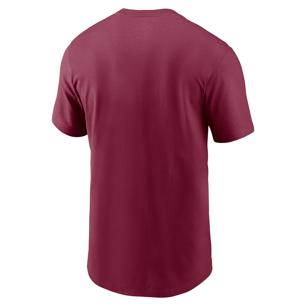 T-shirt de baseball Nike Garnet Florida State Seminoles pour hommes