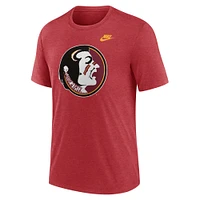 Men's Nike Garnet Florida State Seminoles Blitz Legacy Primary Tri-Blend T-Shirt