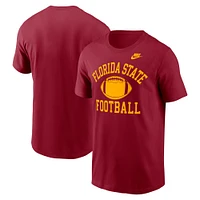 Men's Nike Garnet Florida State Seminoles Legacy Football Icon T-Shirt