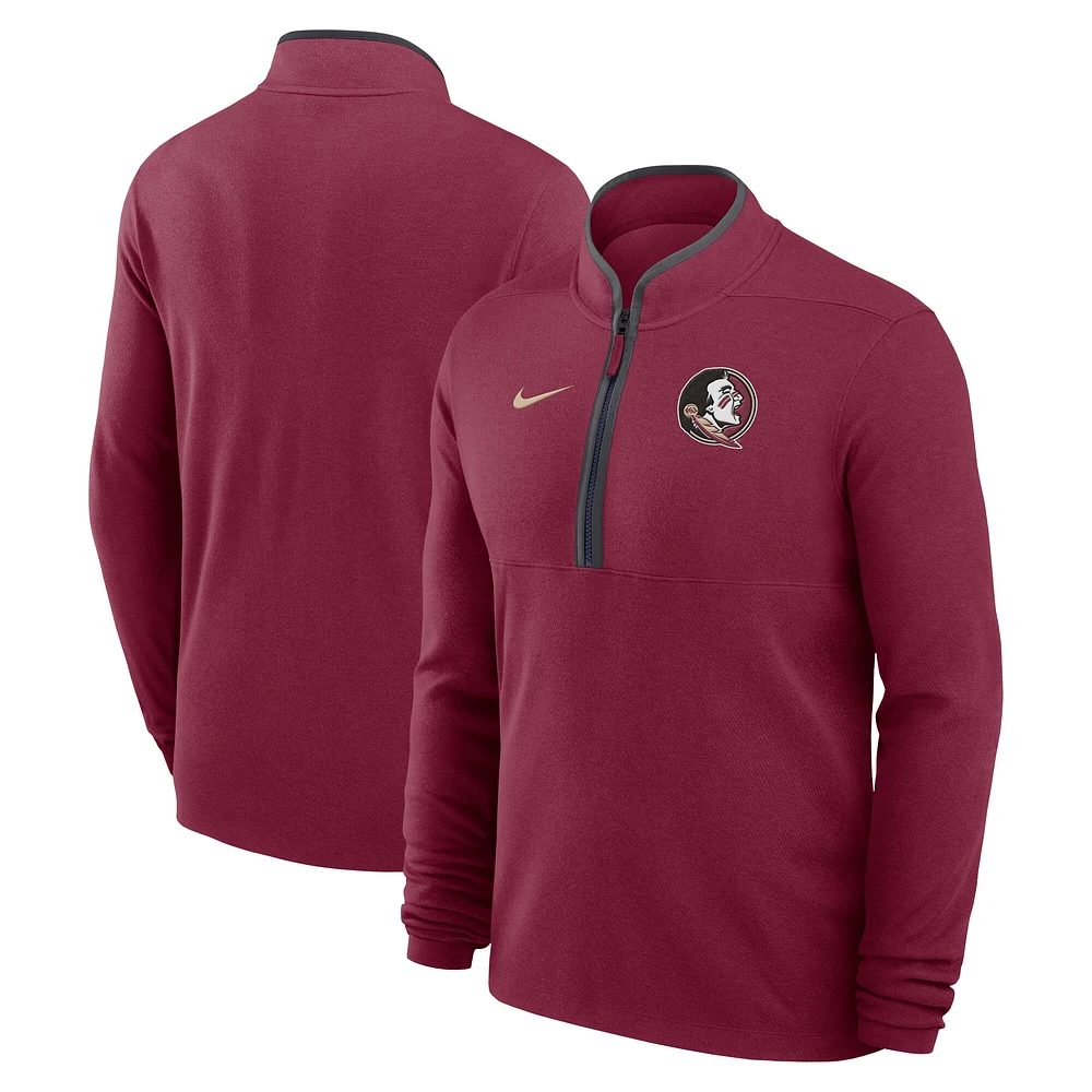 Pull Nike Garnet Florida State Seminoles léger Victory Performance à demi-zip pour homme