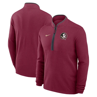 Pull Nike Garnet Florida State Seminoles léger Victory Performance à demi-zip pour homme