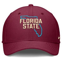 Men's Nike Garnet Florida State Seminoles Local Swoosh Flex Hat