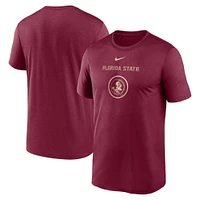 Men's Nike Garnet Florida State Seminoles On-Court Basketball Legend Practice Performance T-Shirt