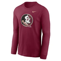 Men's Nike Garnet Florida State Seminoles Primary Logo Long Sleeve T-Shirt