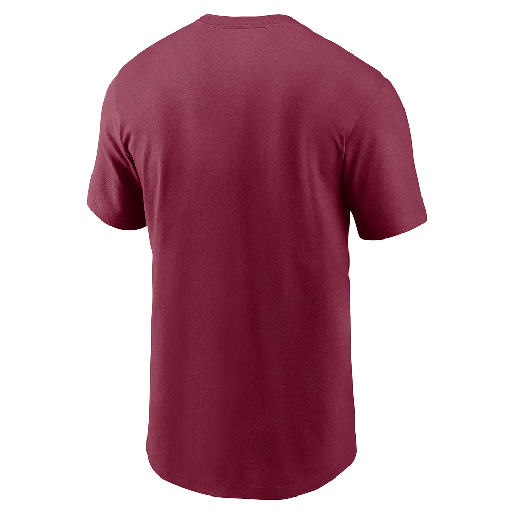 Men's Nike Garnet Florida State Seminoles Primetime Wordmark T-Shirt