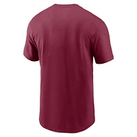 T-shirt Nike Garnet Florida State Seminoles Primetime Wordmark pour homme