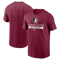 T-shirt de softball Nike Garnet Florida State Seminoles pour hommes