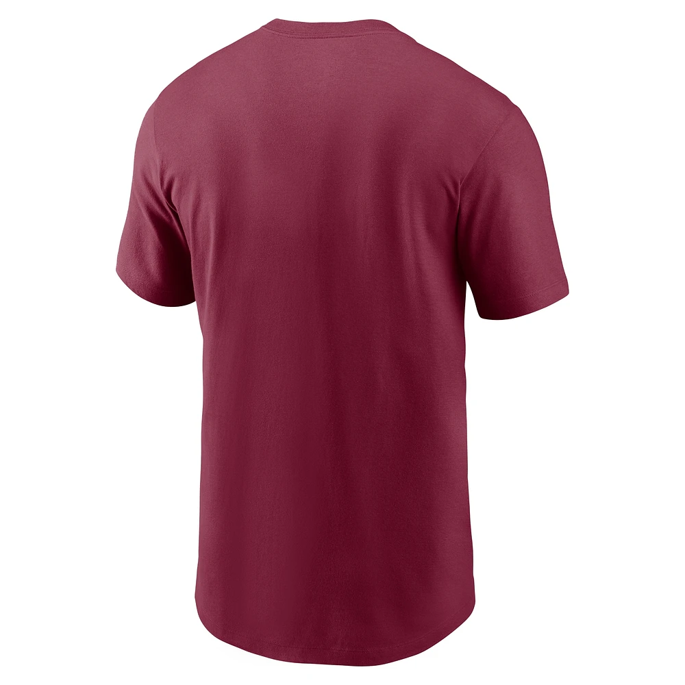 T-shirt de softball Nike Garnet Florida State Seminoles pour hommes