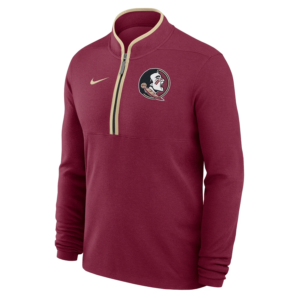 Men's Nike  Garnet Florida State Seminoles Victory Performance Half-Zip Top