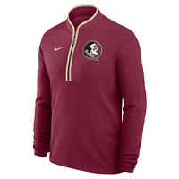 Men's Nike  Garnet Florida State Seminoles Victory Performance Half-Zip Top