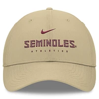 Men's Nike Gold Florida State Seminoles 2024/25 On-Field Club Performance Adjustable Hat