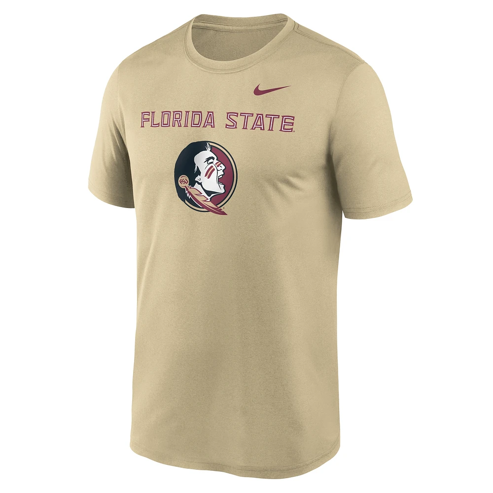 Men's Nike Gold Florida State Seminoles Lockup Legend Performance T-Shirt