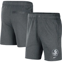 Short en polaire Florida State Seminoles Nike gris pour homme