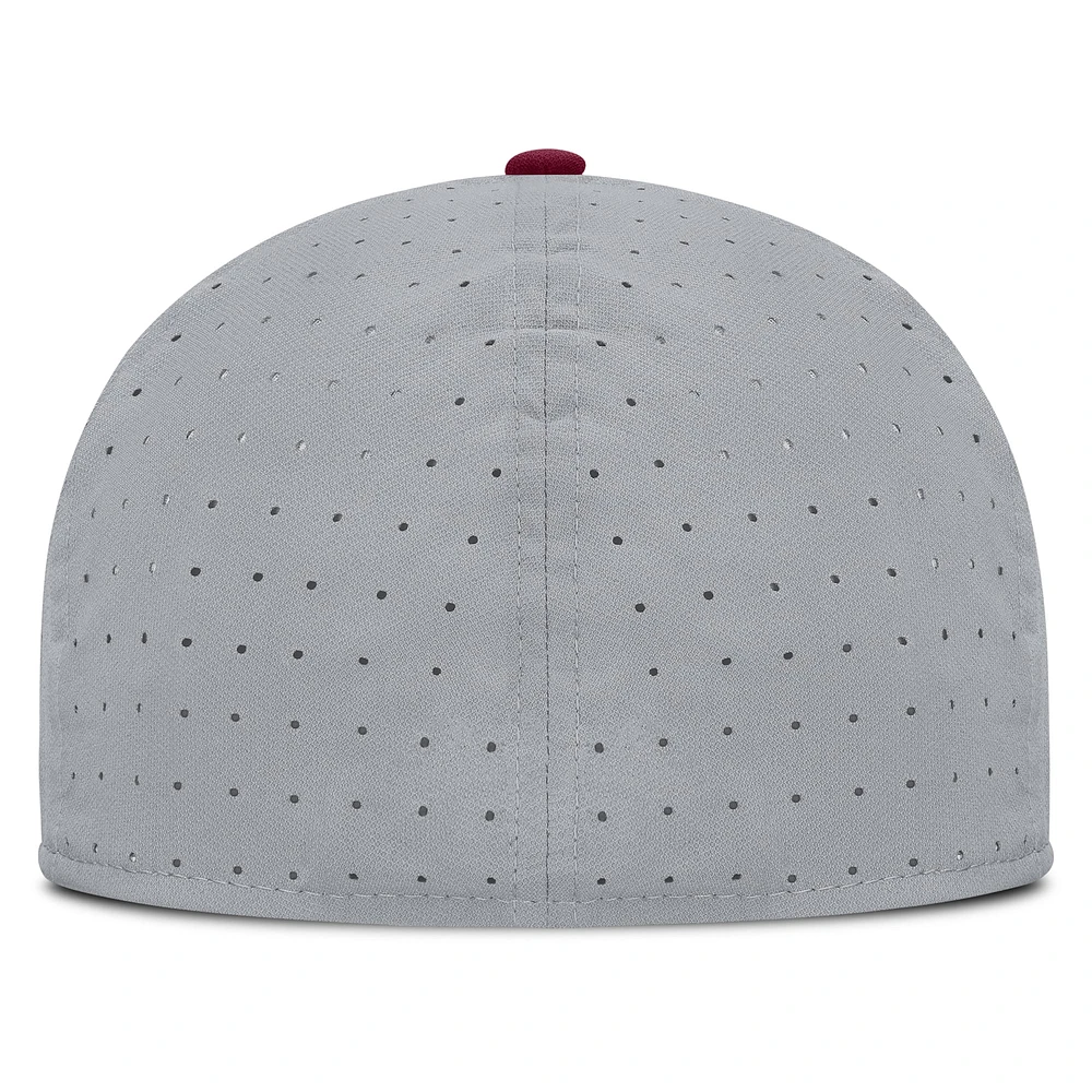 Men's Nike Gray Florida State Seminoles On-Field Dugout True Performance Fitted Hat