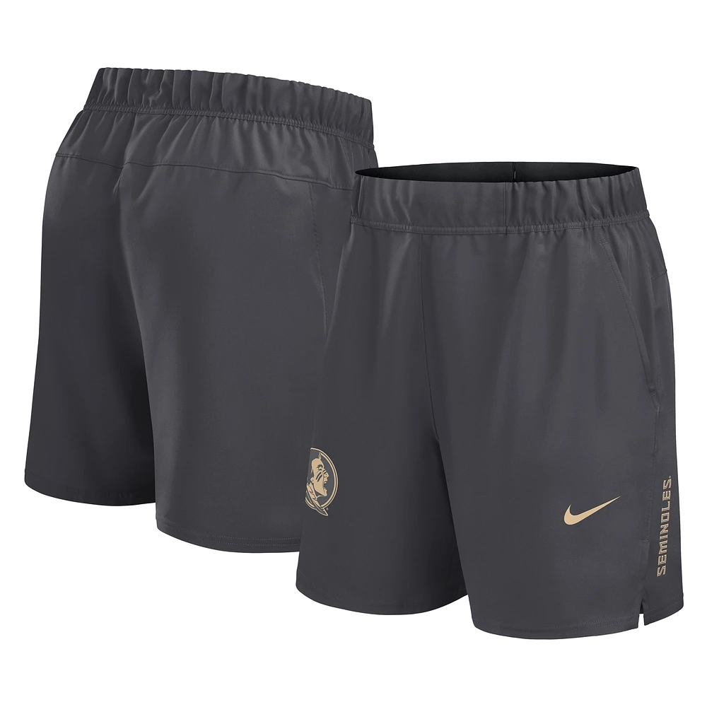 Men's Nike Gray Florida State Seminoles Primetime Woven Victory Performance Shorts