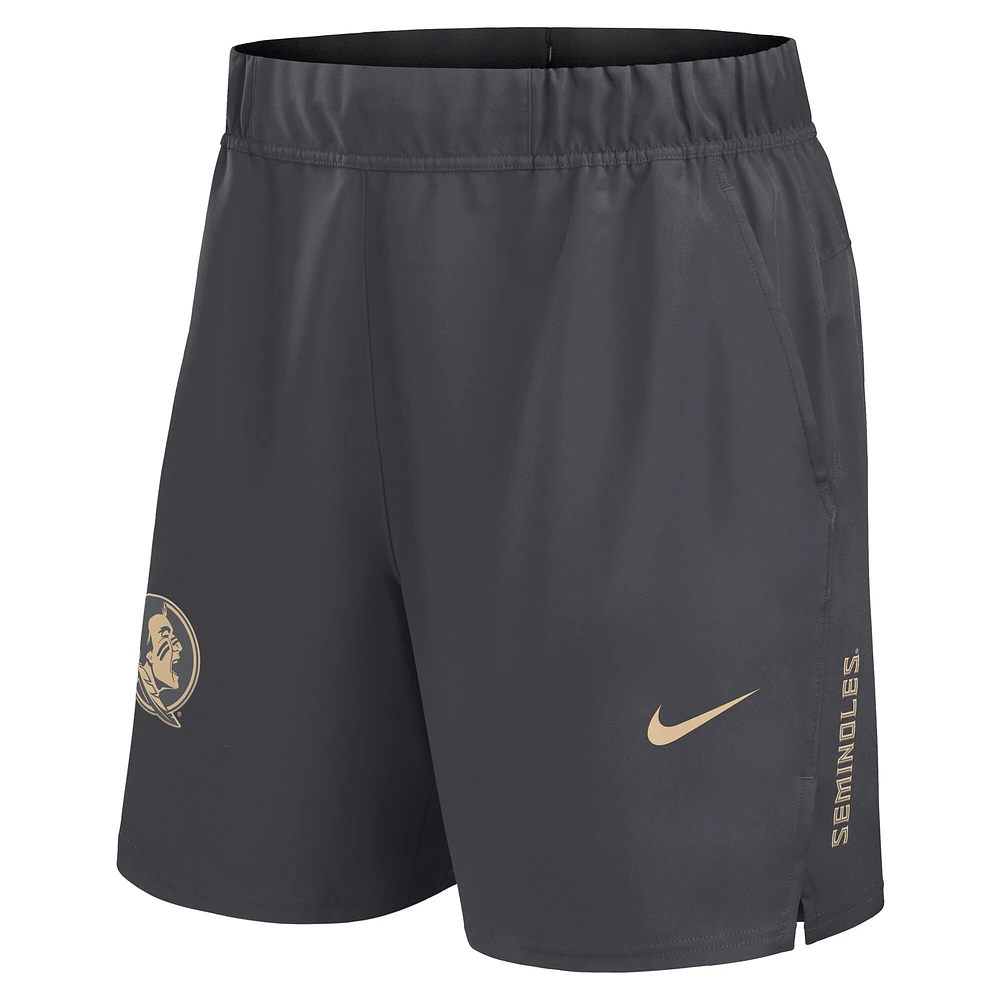 Men's Nike Gray Florida State Seminoles Primetime Woven Victory Performance Shorts